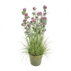 Pirouette Paris Plantes D'intérieur Et Fleurs D'intérieur Plante Artificielle Boule De Neige à Fleurs Roses H78