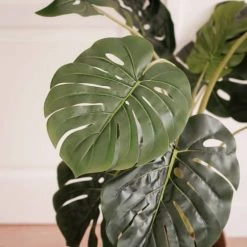 Oviala Plantes D'intérieur Et Fleurs D'intérieur Plante Artificielle En Pot Polyéthylène Vert -Parasols Soldes Magasin plante artificielle en pot polyethylene vert 2