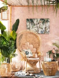 Maisons Du Monde Plantes D'extérieur Artificielles Plante Artificielle En Pot Tressé -Parasols Soldes Magasin plante artificielle en pot tresse 1000 1 33 191421 5