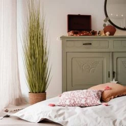 Oviala Plantes D'intérieur Et Fleurs D'intérieur Plante Artificielle Herbe Folle Miscanthus, Hauteur 185 Cm Vert -Parasols Soldes Magasin plante artificielle herbe folle miscanthus hauteur 185 cm vert 1