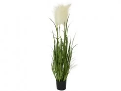 Kaemingk Plantes D'intérieur Et Fleurs D'intérieur Plante Artificielle Herbes Pampas En Pot Plastique - Ø 40 X 100 Cm