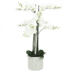 Ligne Déco Plantes D'intérieur Et Fleurs D'intérieur Plante Fleur Artificielle Orchidée Toucher Naturel, H.105cm