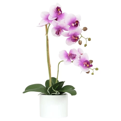 Ligne Déco Plantes D'intérieur Et Fleurs D'intérieur Plante Fleur Artificielle Orchidée Toucher Naturel, H.55cm 3 Ligne Déco Plantes D'intérieur Et Fleurs D'intérieur Plante Fleur Artificielle Orchidée Toucher Naturel, H.55cm
