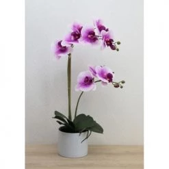 Ligne Déco Plantes D'intérieur Et Fleurs D'intérieur Plante Fleur Artificielle Orchidée Toucher Naturel, H.55cm 10 Ligne Déco Plantes D'intérieur Et Fleurs D'intérieur Plante Fleur Artificielle Orchidée Toucher Naturel, H.55cm -Parasols Soldes Magasin plante fleur artificielle orchidee toucher naturel h 55cm 20