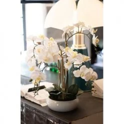 Ligne Déco Plantes D'intérieur Et Fleurs D'intérieur Plante Fleur Artificielle Orchidée Toucher Naturel, H.55cm -Parasols Soldes Magasin plante fleur artificielle orchidee toucher naturel h 55cm 3