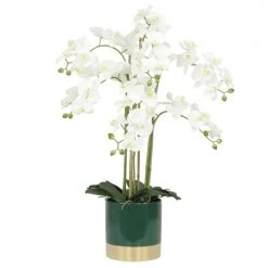 Ligne Déco Plantes D'intérieur Et Fleurs D'intérieur Plante Fleur Artificielle Orchidée Toucher Naturel, H.80cm