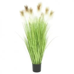 Ligne Déco Plantes D'intérieur Et Fleurs D'intérieur Plante Herbe Verte Artificielle Plumeaux Pampa En Pot H.125cm