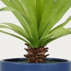 Ligne Déco Plantes D'intérieur Et Fleurs D'intérieur Plante Verte Artificielle Agave Réaliste, Pot Céramique, H.60cm -Parasols Soldes Magasin plante verte artificielle agave realiste pot ceramique h 60cm 2