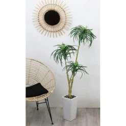 Ligne Déco Plantes D'intérieur Et Fleurs D'intérieur Plante Verte Artificielle Dracaena Pot Céramique, H.135cm - DAMNI -Parasols Soldes Magasin plante verte artificielle dracaena pot ceramique h 135cm damni 1