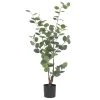 Ligne Déco Plantes D'intérieur Et Fleurs D'intérieur Plante Verte Artificielle Eucalyptus Réaliste En Pot, H.95cm -Parasols Soldes Magasin plante verte artificielle eucalyptus realiste en pot h 95cm