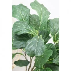 Ligne Déco Plantes D'intérieur Et Fleurs D'intérieur Plante Verte Artificielle Ficus Lyrata Pot Céramique, H.125cm -Parasols Soldes Magasin plante verte artificielle ficus lyrata pot ceramique h 125cm 2