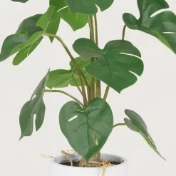 Ligne Déco Plantes D'intérieur Et Fleurs D'intérieur Plante Verte Artificielle Monstera, Pot Céramique, H.50cm -Parasols Soldes Magasin plante verte artificielle monstera pot ceramique h 50cm 2