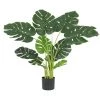 Ligne Déco Plantes D'intérieur Et Fleurs D'intérieur Plante Verte Artificielle Monstera, Toucher Naturel, H.110cm -Parasols Soldes Magasin plante verte artificielle monstera toucher naturel h 110cm