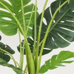 Ligne Déco Plantes D'intérieur Et Fleurs D'intérieur Plante Verte Artificielle Monstera, Toucher Naturel, H.110cm -Parasols Soldes Magasin plante verte artificielle monstera toucher naturel h 110cm 3
