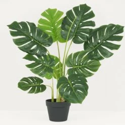 Ligne Déco Plantes D'intérieur Et Fleurs D'intérieur Plante Verte Artificielle Monstera, Toucher Naturel, H.85cm 8 Ligne Déco Plantes D'intérieur Et Fleurs D'intérieur Plante Verte Artificielle Monstera, Toucher Naturel, H.85cm -Parasols Soldes Magasin plante verte artificielle monstera toucher naturel h 85cm 1