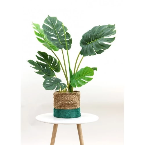 Ligne Déco Plantes D'intérieur Et Fleurs D'intérieur Plante Verte Artificielle Monstera, Toucher Naturel, H.85cm 7 Ligne Déco Plantes D'intérieur Et Fleurs D'intérieur Plante Verte Artificielle Monstera, Toucher Naturel, H.85cm – Image 5