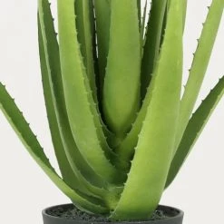 Ligne Déco Plantes D'intérieur Et Fleurs D'intérieur Plante Verte Artificielle Succulente Aloe Vera En Pot, H.60cm -Parasols Soldes Magasin plante verte artificielle succulente aloe vera en pot h 60cm 2