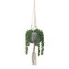 Ligne Déco Plantes D'intérieur Et Fleurs D'intérieur Plante Verte Artificielle Suspendue, Pot Ciment Corde, H.70cm 1 Ligne Déco Plantes D'intérieur Et Fleurs D'intérieur Plante Verte Artificielle Suspendue, Pot Ciment Corde, H.70cm -Parasols Soldes Magasin plante verte artificielle suspendue pot ciment corde h 70cm