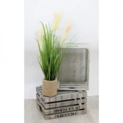 Ligne Déco Plantes D'intérieur Et Fleurs D'intérieur Plante Verte Herbe Artificielle Plumeaux, Pot Corde, H.80cm -Parasols Soldes Magasin plante verte herbe artificielle plumeaux pot corde h 80cm 2