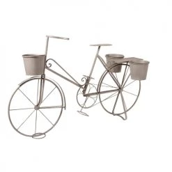 Maisons Du Monde Pots, Cache-pots Et Jardinières D'extérieur Porte-plantes Vélo En Métal Gris Effet Vieilli -Parasols Soldes Magasin porte plantes velo en metal gris effet vieilli 1000 1 4 189670 7