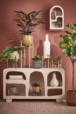 Mica Decorations Pots, Cache-pots Et Jardinières D'extérieur Porte-plants En Métal Noir H16 -Parasols Soldes Magasin porte plants en metal noir h16 3