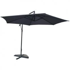 Concept Usine Parasols PORTICCIO - Parasol Déporté Octogonale Gris D3m -Parasols Soldes Magasin porticcio parasol deporte octogonale gris d3m 4