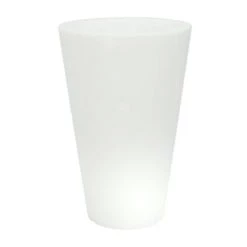 Serralunga Pots, Cache-pots Et Jardinières D'extérieur Pot à Fleur En Résine Recyclable Sauge D67cm -Parasols Soldes Magasin pot a fleur eclaire en resine recyclable neutre d67cm 4