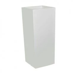 Serralunga Pots, Cache-pots Et Jardinières D'extérieur Pot à Fleur éclairé En Résine Recyclable Neutre H90cm