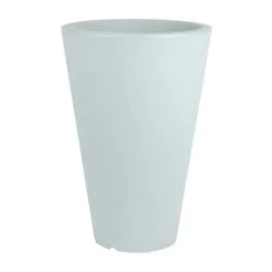 Serralunga Pots, Cache-pots Et Jardinières D'extérieur Pot à Fleur En Résine Recyclable Gris Tourtelle D40cm -Parasols Soldes Magasin pot a fleur en resine recyclable bleu provence d40cm