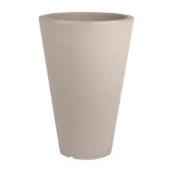 Serralunga Pots, Cache-pots Et Jardinières D'extérieur Pot à Fleur En Résine Recyclable Gris Tourtelle D40cm -Parasols Soldes Magasin pot a fleur en resine recyclable gris tourtelle d40cm 2