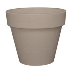 Serralunga Pots, Cache-pots Et Jardinières D'extérieur Pot à Fleur En Résine Recyclable Gris Tourterelle D58cm -Parasols Soldes Magasin pot a fleur en resine recyclable gris tourterelle d58cm 1