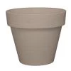 Serralunga Pots, Cache-pots Et Jardinières D'extérieur Pot à Fleur En Résine Recyclable Gris Tourterelle D68cm