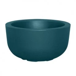 Serralunga Pots, Cache-pots Et Jardinières D'extérieur Pot à Fleur En Résine Recyclable Vert Paon D47cm