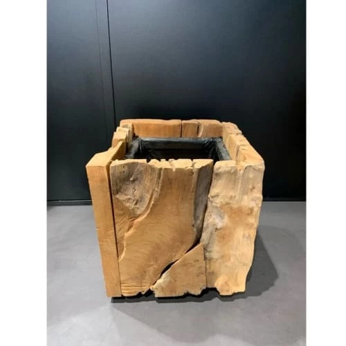 Dijk Pots, Cache-pots Et Jardinières D'extérieur Pot Carré Haut En Teck 38x38cm 4 Dijk Pots, Cache-pots Et Jardinières D'extérieur Pot Carré Haut En Teck 38x38cm – Image 2