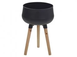 Beliani Pots, Cache-pots Et Jardinières D'extérieur Pot De Fleur En Acier