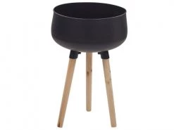 Beliani Pots, Cache-pots Et Jardinières D'extérieur Pot De Fleur En Acier