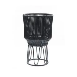 Ames Pots, Cache-pots Et Jardinières D'extérieur Pot De Fleur Métal Noir 40x68x40cm 8 Ames Pots, Cache-pots Et Jardinières D'extérieur Pot De Fleur Métal Noir 40x68x40cm -Parasols Soldes Magasin pot de fleur metal noir 40x68x40cm 3