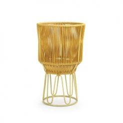 Ames Pots, Cache-pots Et Jardinières D'extérieur Pot De Fleur Métal Or 40x68x40cm