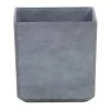Beliani Pots, Cache-pots Et Jardinières D'extérieur Pot De Fleurs Gris Carré 35x35