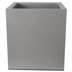 Riviera Pots, Cache-pots Et Jardinières D'extérieur Pot En Plastique Carré Aspect Granit 30 Cm Gris Clair -Parasols Soldes Magasin pot en plastique carre aspect granit 30 cm gris clair 1