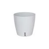 Riviera Pots, Cache-pots Et Jardinières D'extérieur Pot En Plastique Rond Avec Réserve D'eau 30 Cm Eva Blanc -Parasols Soldes Magasin pot en plastique rond avec reserve d eau 30 cm eva blanc 1