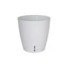 Riviera Pots, Cache-pots Et Jardinières D'extérieur Pot En Plastique Rond Avec Réserve D'eau 45 Cm Eva Blanc -Parasols Soldes Magasin pot en plastique rond avec reserve d eau 45 cm eva blanc