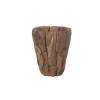 Dijk Pots, Cache-pots Et Jardinières D'extérieur Pot Rond En Teck D50cm -Parasols Soldes Magasin pot rond en teck d50cm