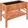 Tectake Pots, Cache-pots Et Jardinières D'extérieur Potager Sur Pied Avec étagère De Rangement 119 X 53 X 90 Cm Marron -Parasols Soldes Magasin potager sur pied avec etagere de rangement 119 x 53 x 90 cm marron
