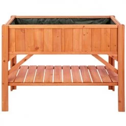 Tectake Pots, Cache-pots Et Jardinières D'extérieur Potager Sur Pied Avec étagère De Rangement 119 X 53 X 90 Cm Marron -Parasols Soldes Magasin potager sur pied avec etagere de rangement 119 x 53 x 90 cm marron 3
