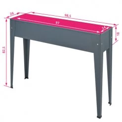 Tectake Pots, Cache-pots Et Jardinières D'extérieur Potager Sur Pied Gris Anthracite -Parasols Soldes Magasin potager sur pied gris anthracite 3