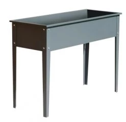 Dcb Garden Pots, Cache-pots Et Jardinières D'extérieur Potager Urbain En Acier Gris Anthracite H80cm -Parasols Soldes Magasin potager urbain en acier gris anthracite