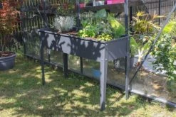 Dcb Garden Pots, Cache-pots Et Jardinières D'extérieur Potager Urbain En Acier Gris Anthracite H80cm -Parasols Soldes Magasin potager urbain en acier gris anthracite h80cm 2