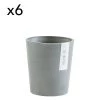 Ecopots Pots, Cache-pots Et Jardinières D'extérieur Pots De Fleurs Bleu Grey D14 - Lot De 6 -Parasols Soldes Magasin pots de fleurs bleu grey d14 lot de 6 1
