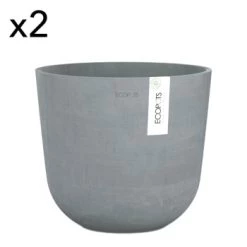 Ecopots Pots, Cache-pots Et Jardinières D'extérieur Pots De Fleurs Bleu Gris D25 - Lot De 2 10 Ecopots Pots, Cache-pots Et Jardinières D'extérieur Pots De Fleurs Bleu Gris D25 - Lot De 2 -Parasols Soldes Magasin pots de fleurs bleu gris d25 lot de 2 3